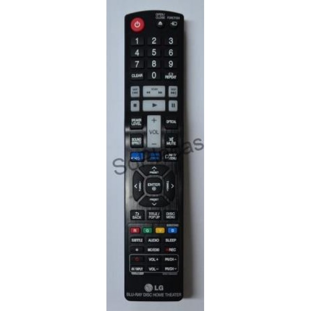 CONTROLE REMOTO HOME THEATER LG BH9420 BH9520 AKB73655502 CONTROLE REMOTO LG www.soplacas.tv.br